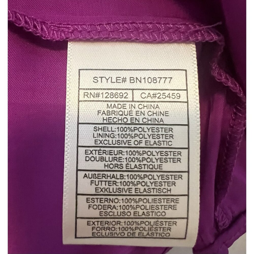 Steve Madden Prairie Dreams Mini Dress XS Satin Purple Casual Party Cocktail - Picture 10 of 11